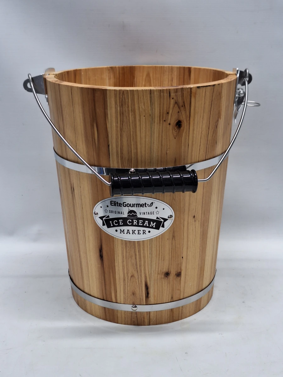 Elite Gourmet Vintage Ice Cream Maker – elektrisch én handmatig - foto 5