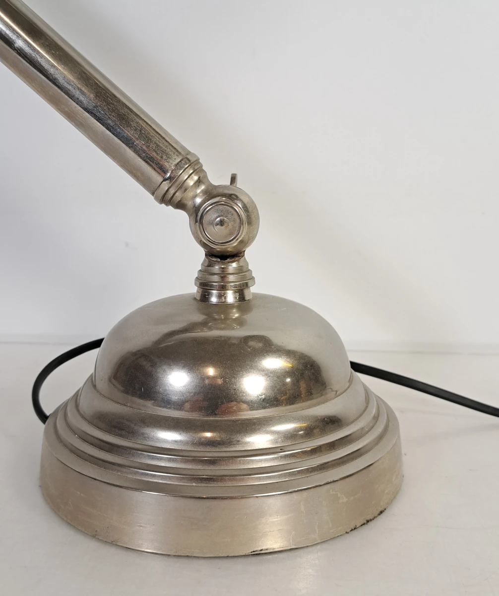 Verstelbare metalen industriële bureaulamp met bolvormige kap - foto 4