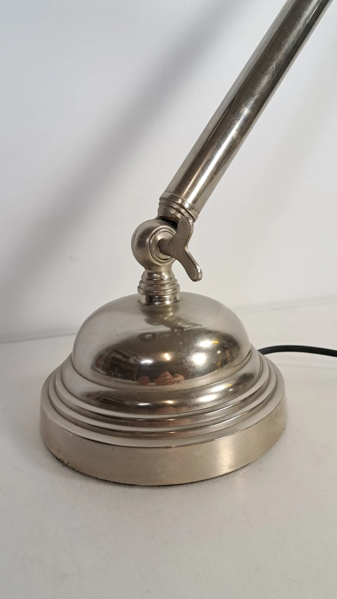 Verstelbare metalen industriële bureaulamp met bolvormige kap - foto 7