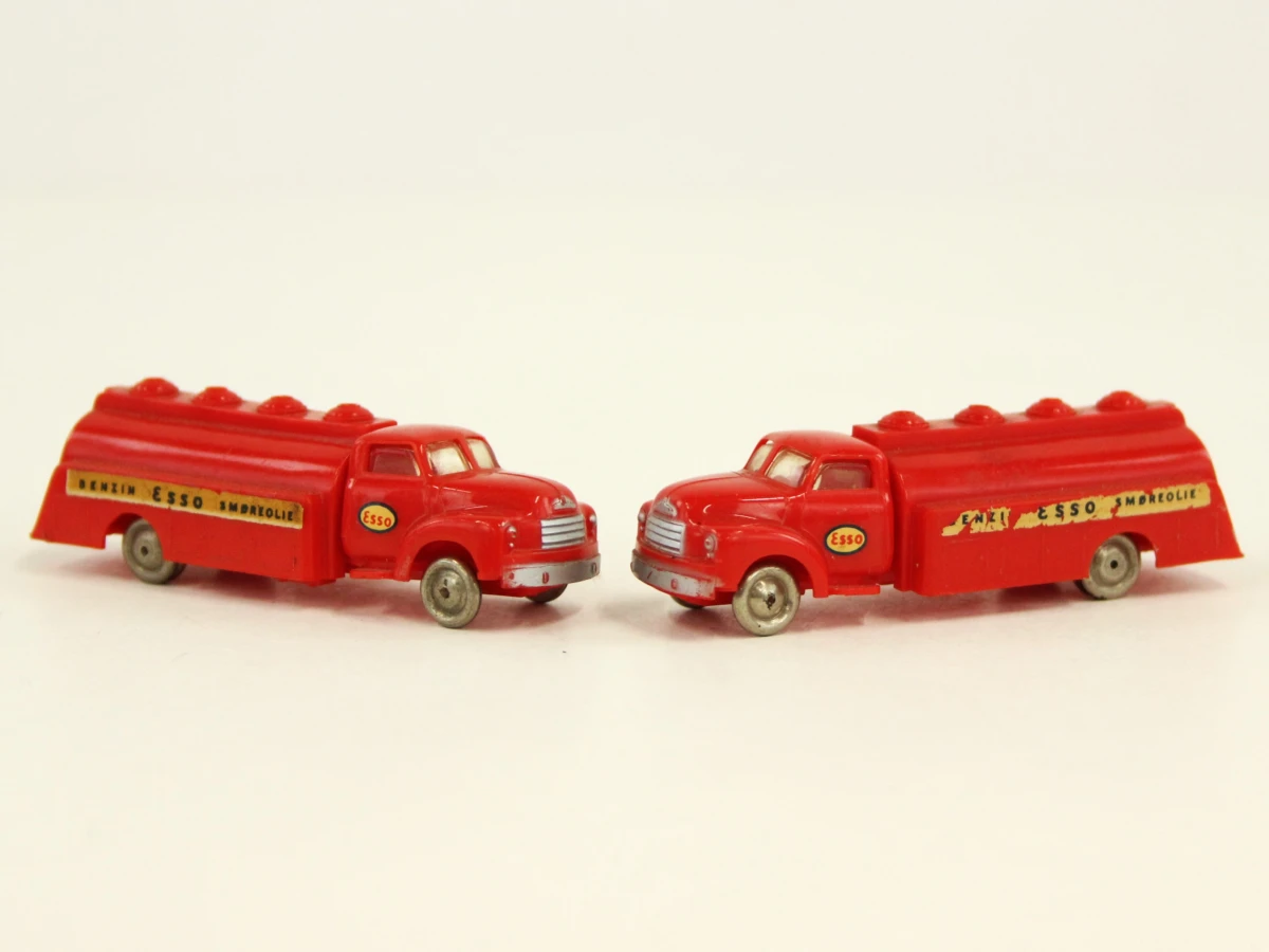 gemengde verzameling originele LEGO HO 1:87 voertuigen uit circa 1955–1964 - foto 5