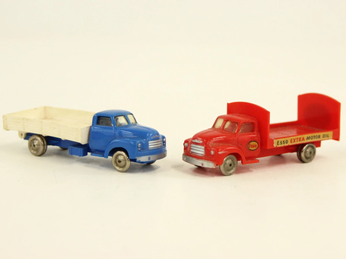 gemengde verzameling originele LEGO HO 1:87 voertuigen uit circa 1955–1964 - foto 6
