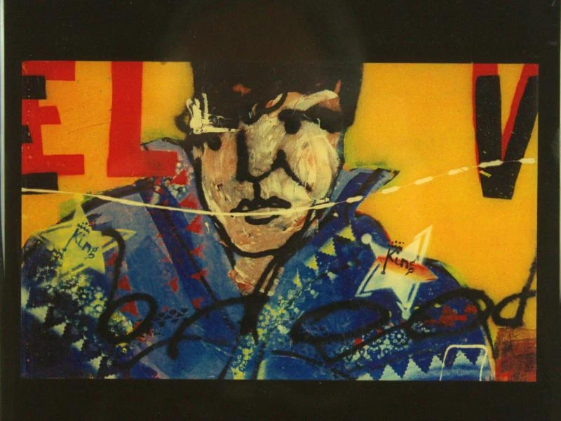 Herman Brood (1946-2001) - Kunstobject / fotolijst - Elvis The King - foto 3
