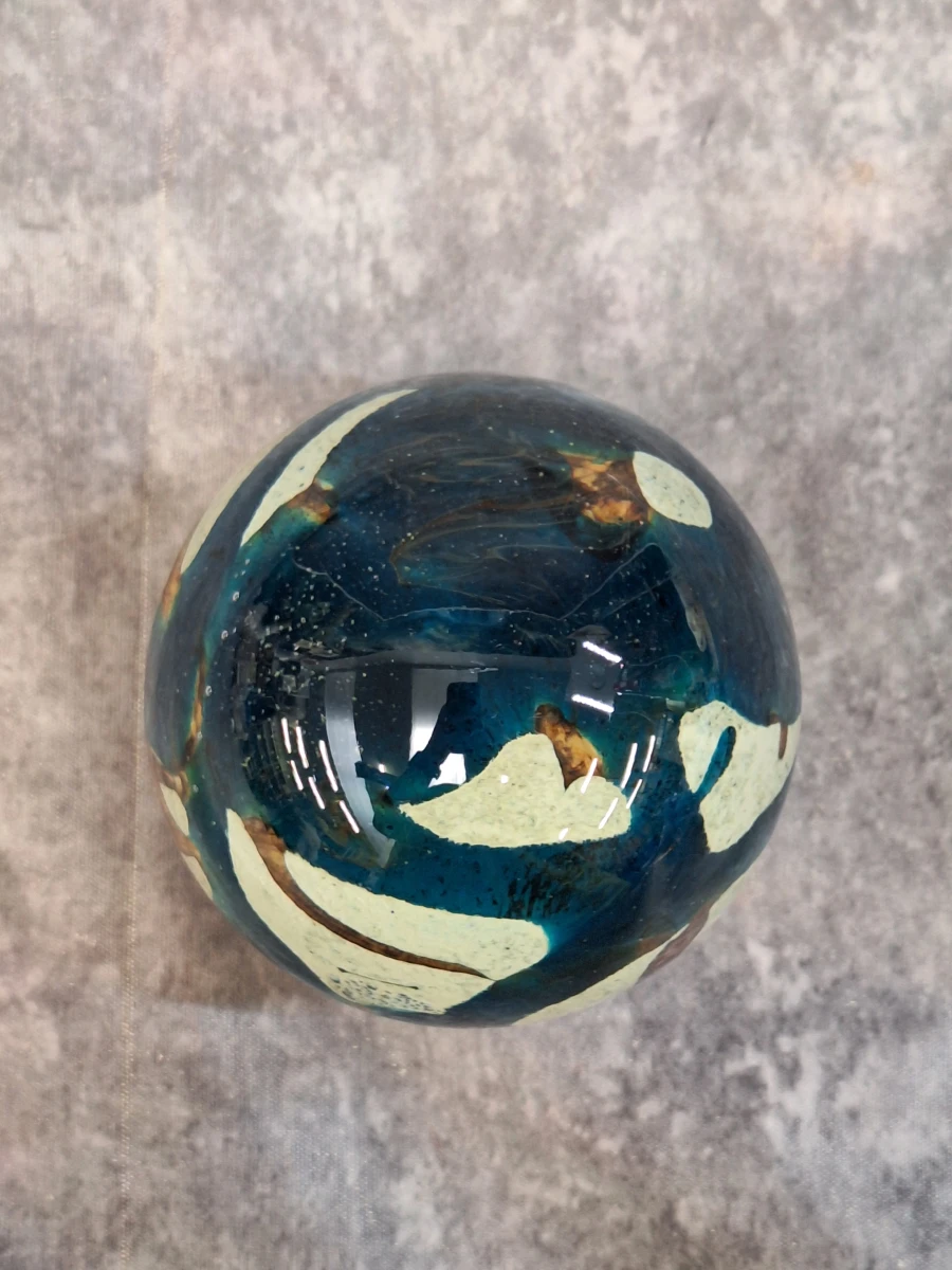 Mdina Glass presse-papier met 'Tiger' patroon - foto 4