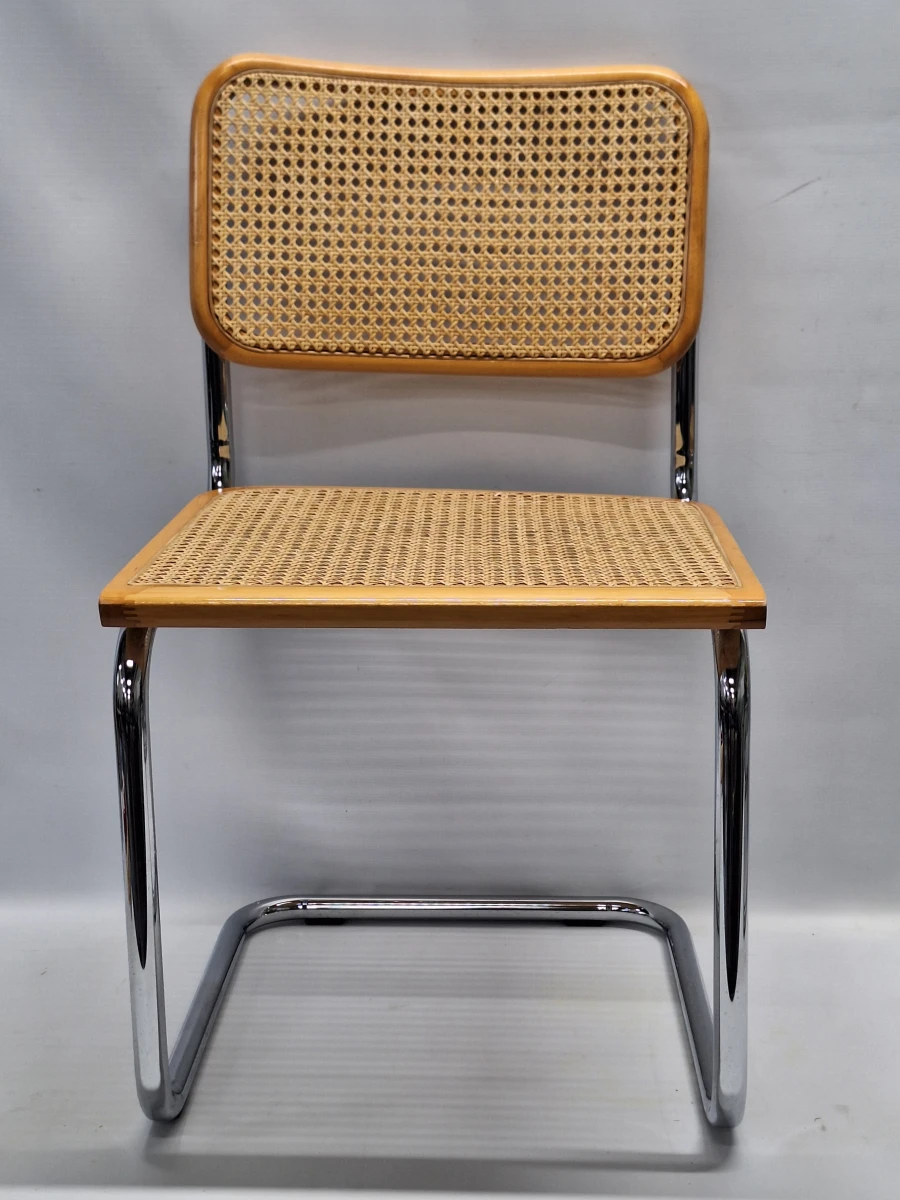 Set van 2 vintage Cesca B32-stoelen - Marcel Breuer design - Made in Italy - foto 3