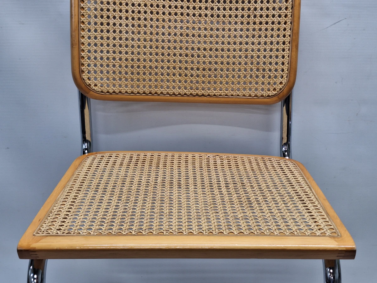 Set van 2 vintage Cesca B32-stoelen - Marcel Breuer design - Made in Italy - foto 5