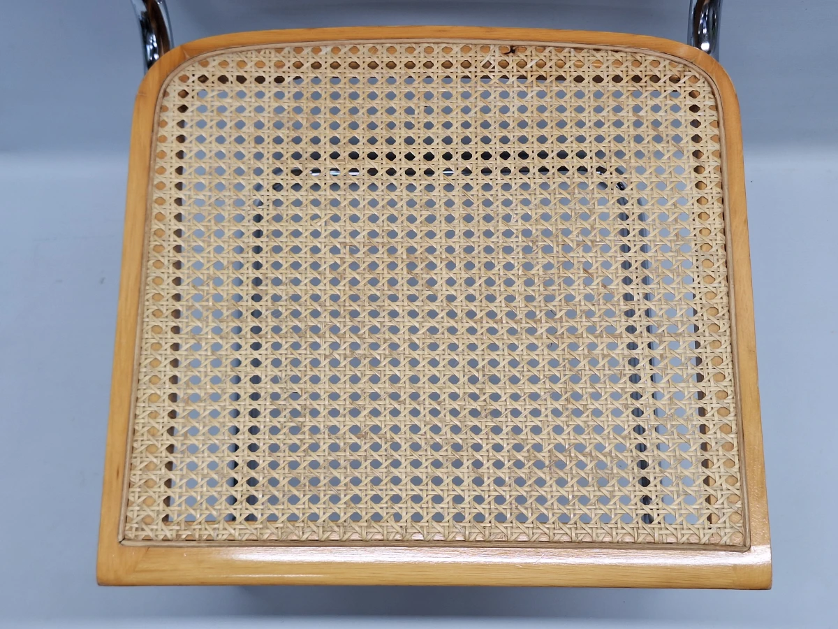 Set van 2 vintage Cesca B32-stoelen - Marcel Breuer design - Made in Italy - foto 7