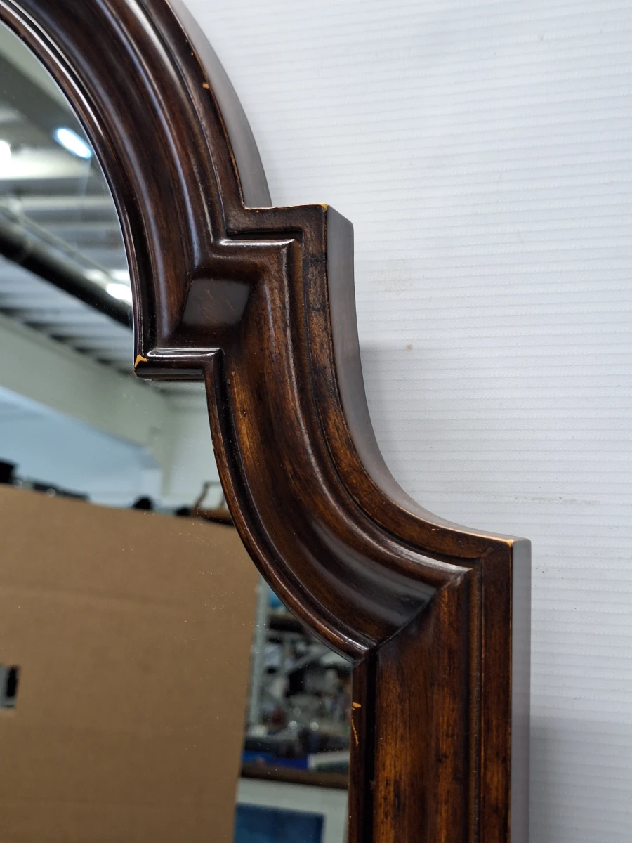 Vintage Deknudt Mirrors wandspiegel – Belgische elegantie in warme houttinten - foto 9