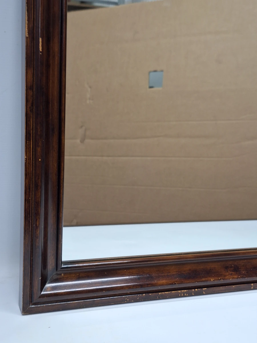 Vintage Deknudt Mirrors wandspiegel – Belgische elegantie in warme houttinten - foto 6