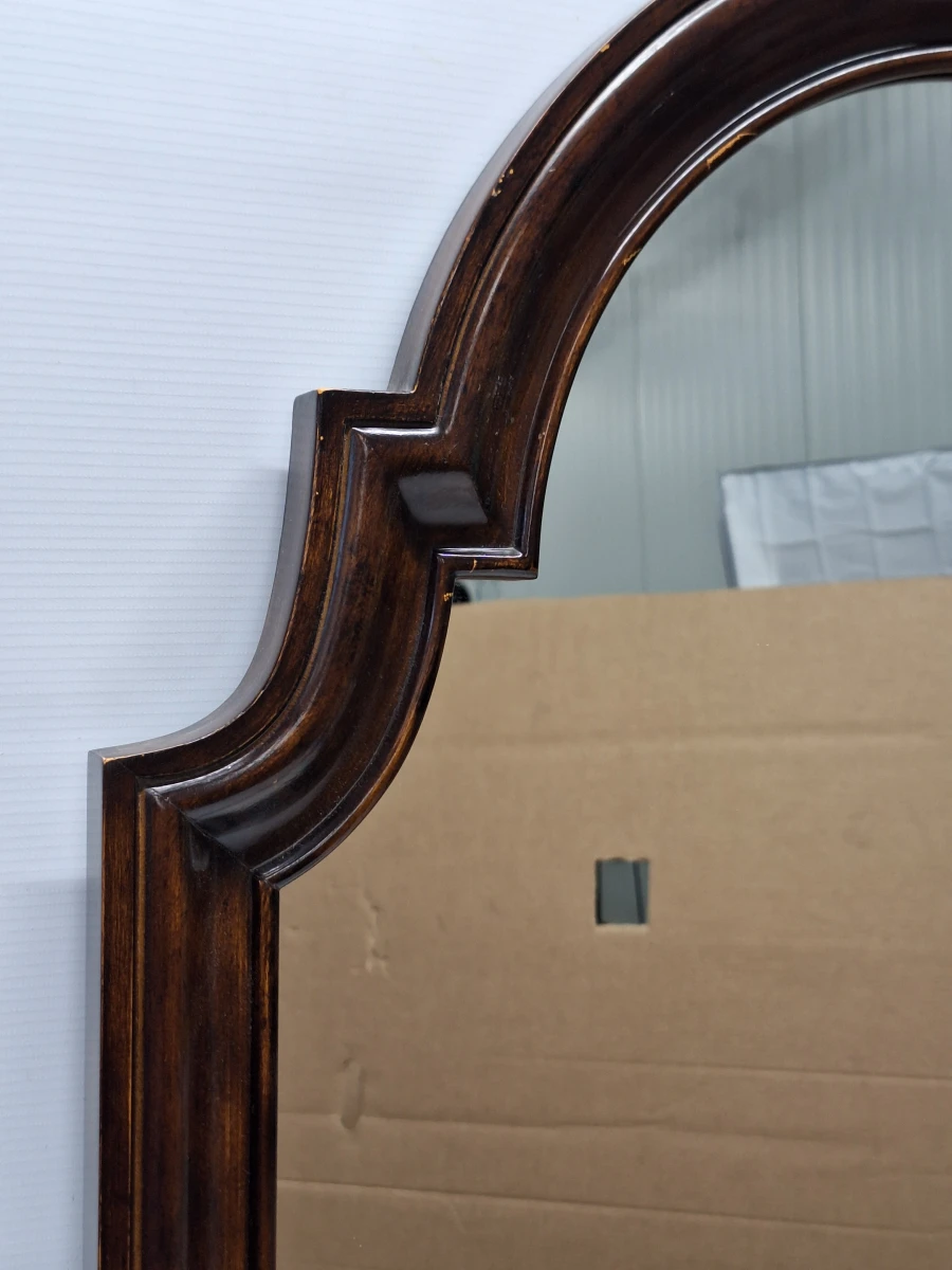 Vintage Deknudt Mirrors wandspiegel – Belgische elegantie in warme houttinten - foto 5