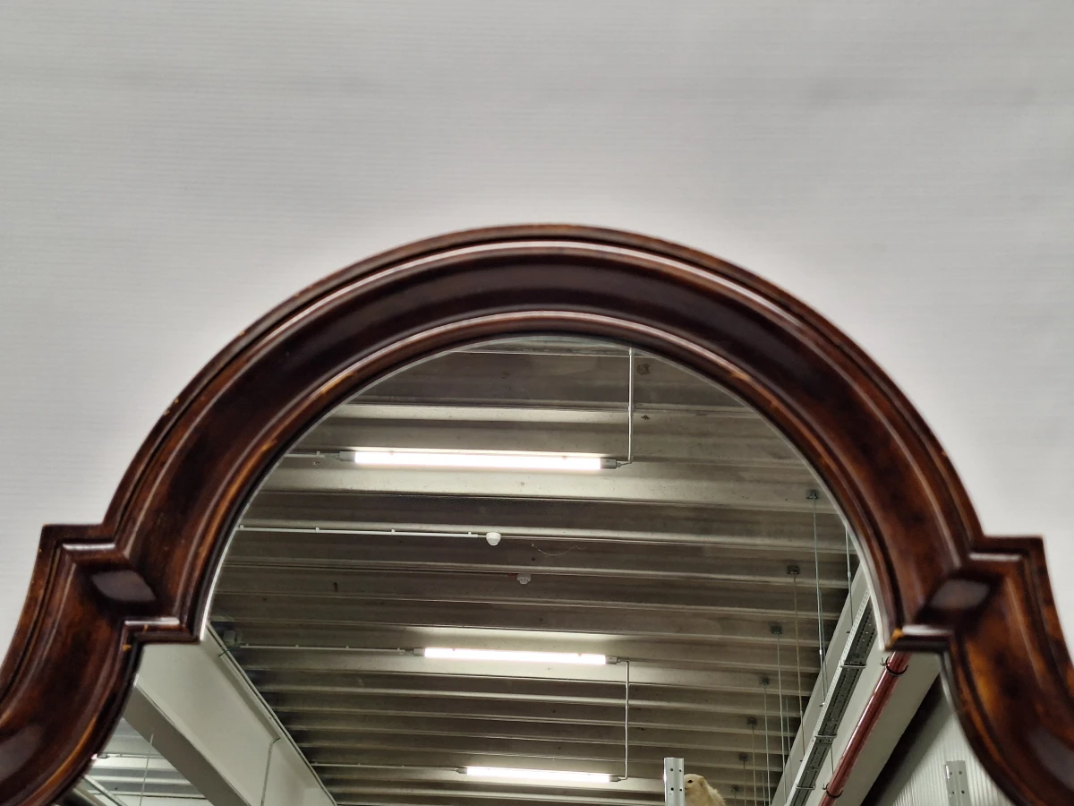 Vintage Deknudt Mirrors wandspiegel – Belgische elegantie in warme houttinten - foto 8