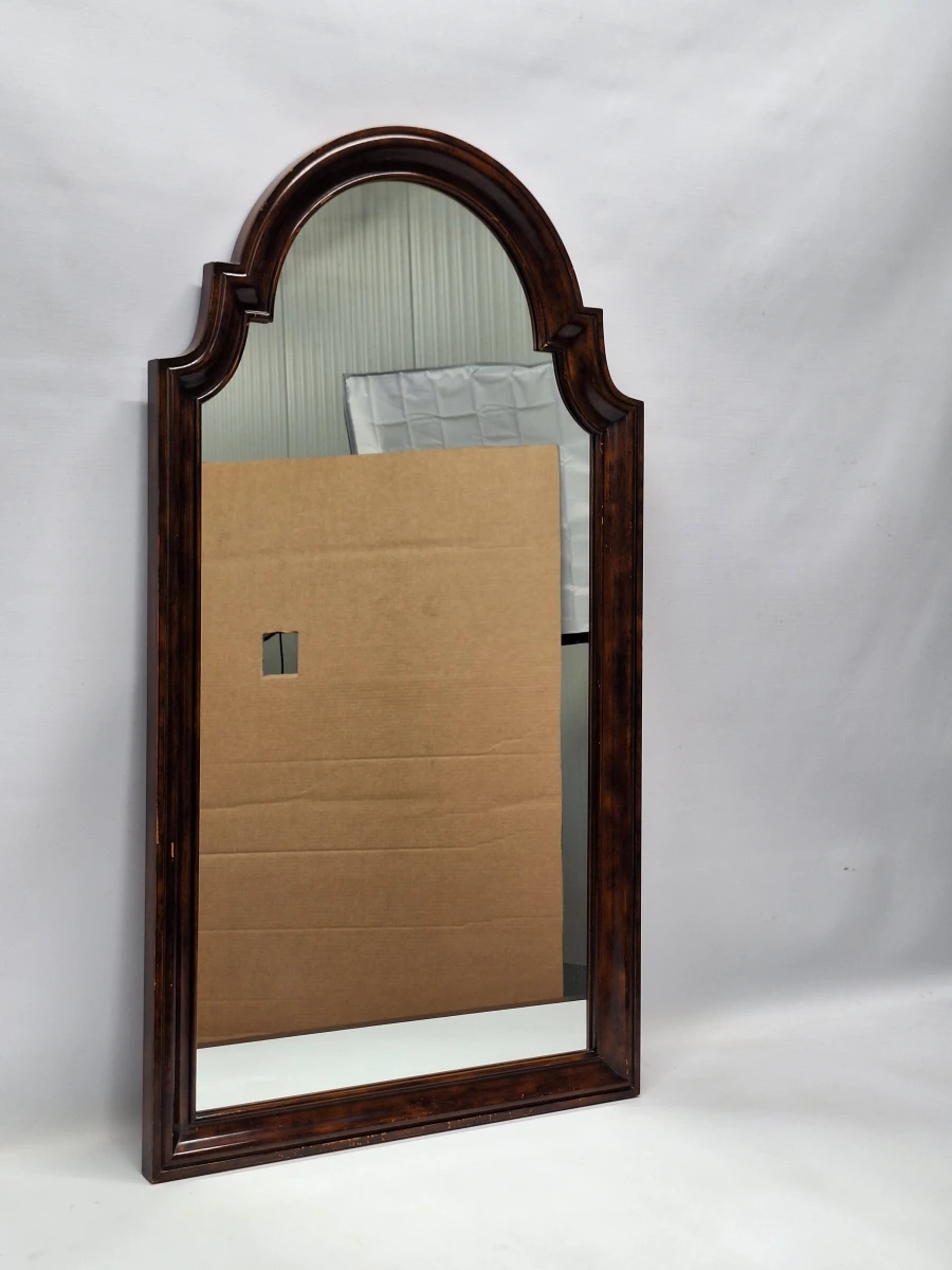 Vintage Deknudt Mirrors wandspiegel – Belgische elegantie in warme houttinten - foto 4