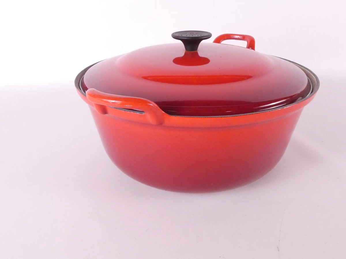 Vintage Le Creuset gietijzeren braadpan nr. 32 - foto 3