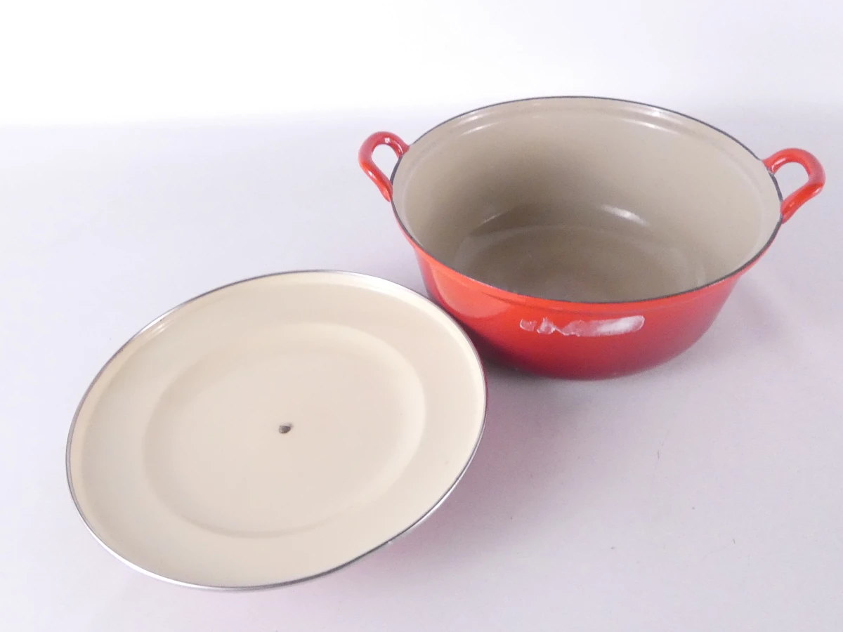 Vintage Le Creuset gietijzeren braadpan nr. 32 - foto 4