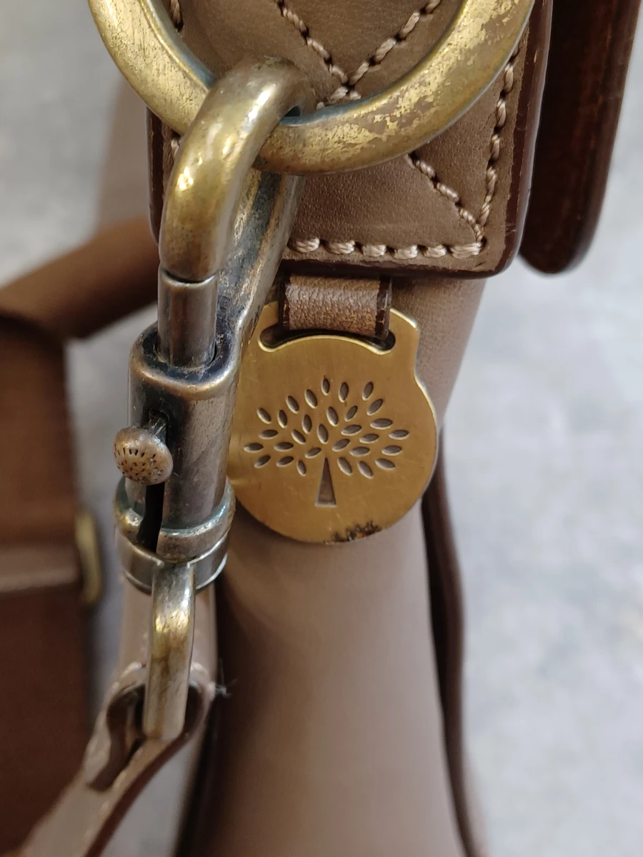 Mulberry schoudertas / crossbody in beige-taupe leder - foto 9