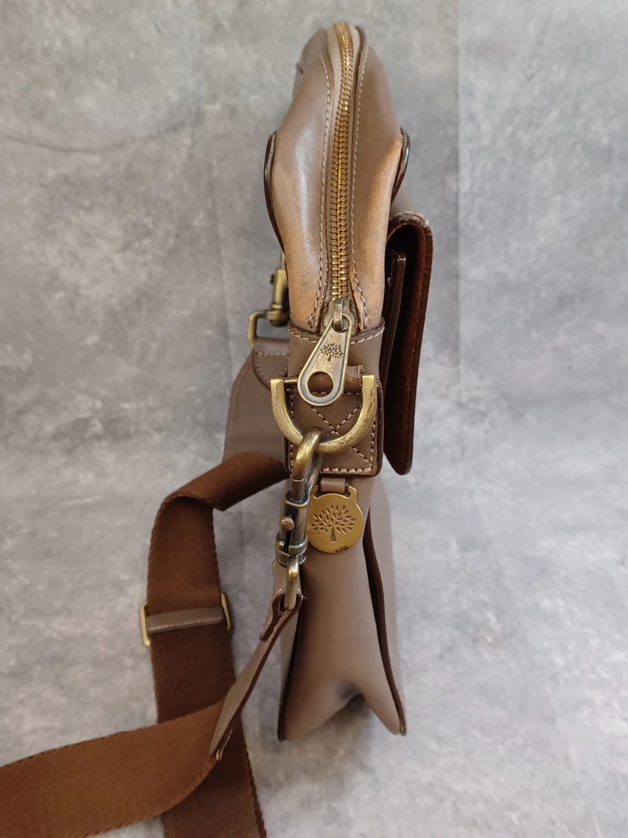 Mulberry schoudertas / crossbody in beige-taupe leder - foto 7
