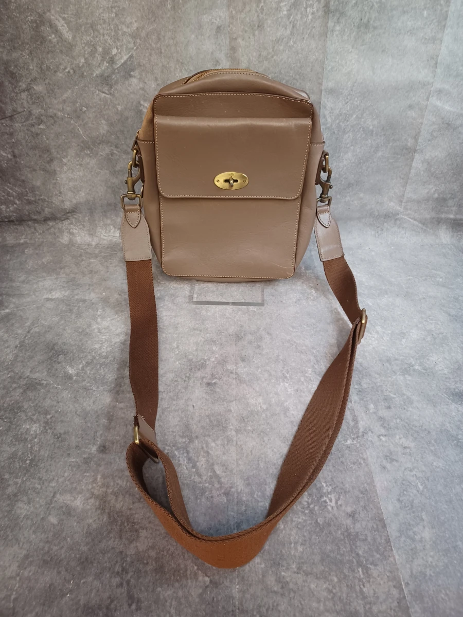 Mulberry schoudertas / crossbody in beige-taupe leder - foto 2