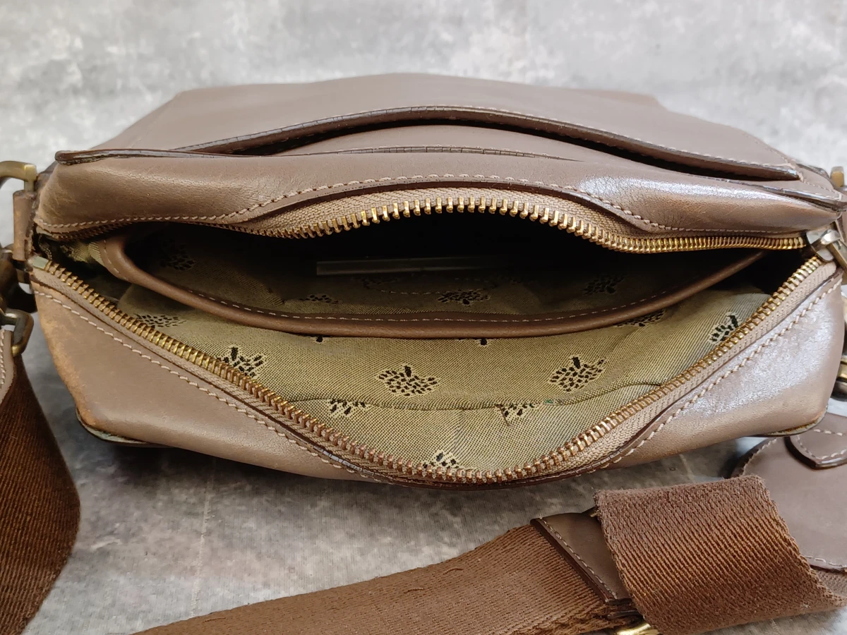 Mulberry schoudertas / crossbody in beige-taupe leder - foto 15