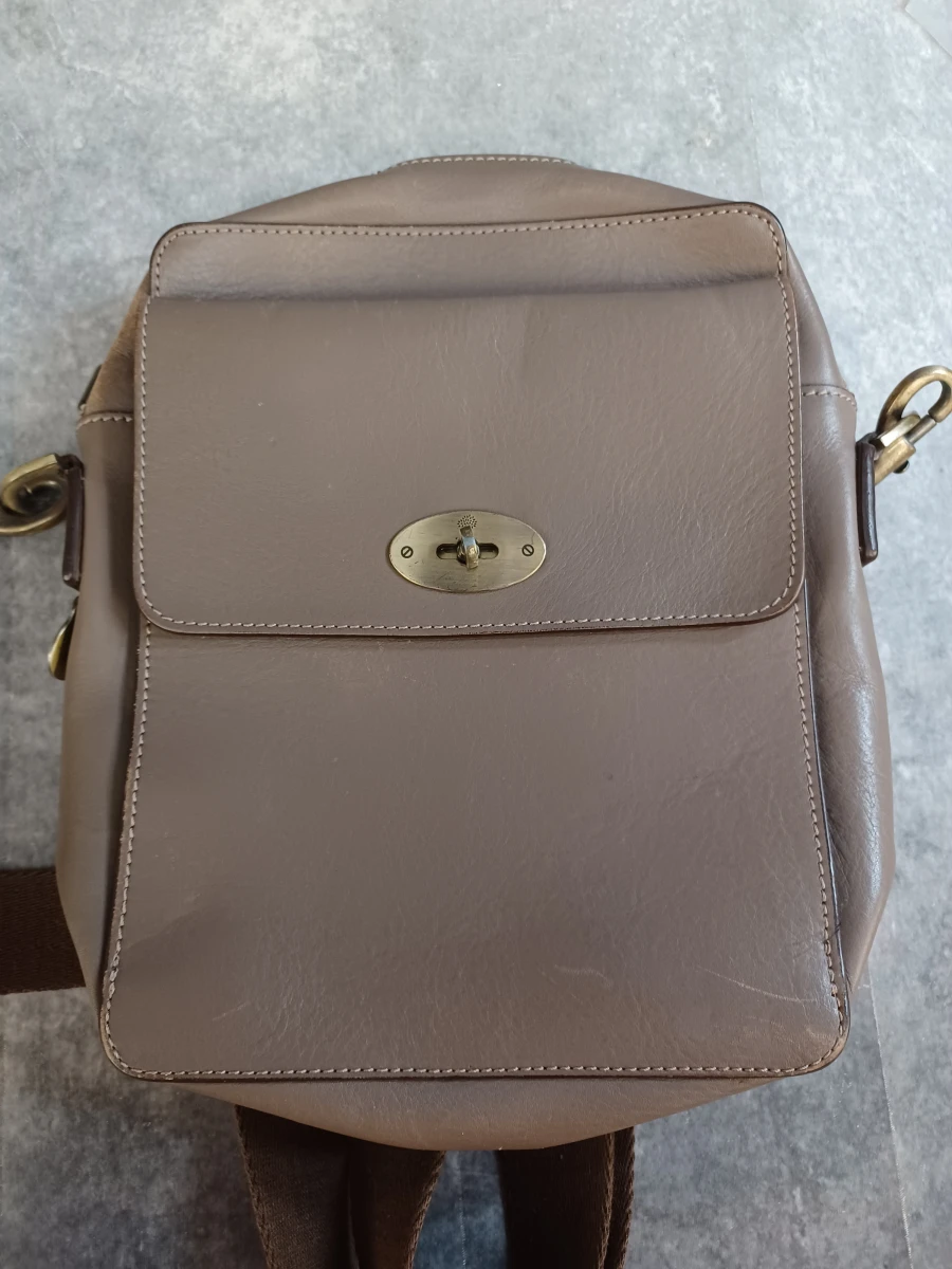 Mulberry schoudertas / crossbody in beige-taupe leder - foto 3