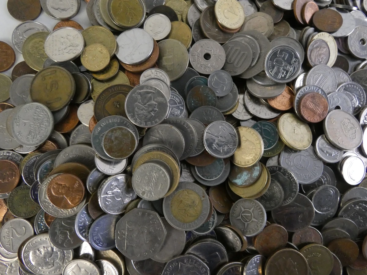 Verzameling diverse munten en tokens(10,4 kg.) - foto 5