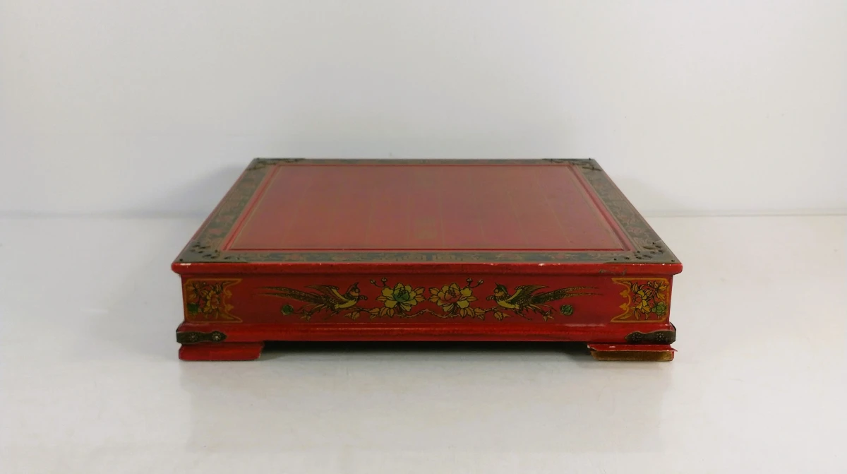 Decoratief Chinees schaakspel met houten schaakstukken en opbergkist - foto 2