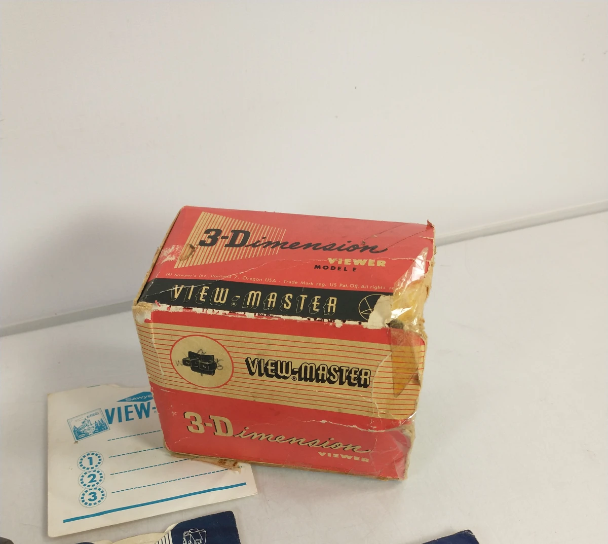 intage Sawyer’s View-Master Model E met doos en diverse reels - foto 3