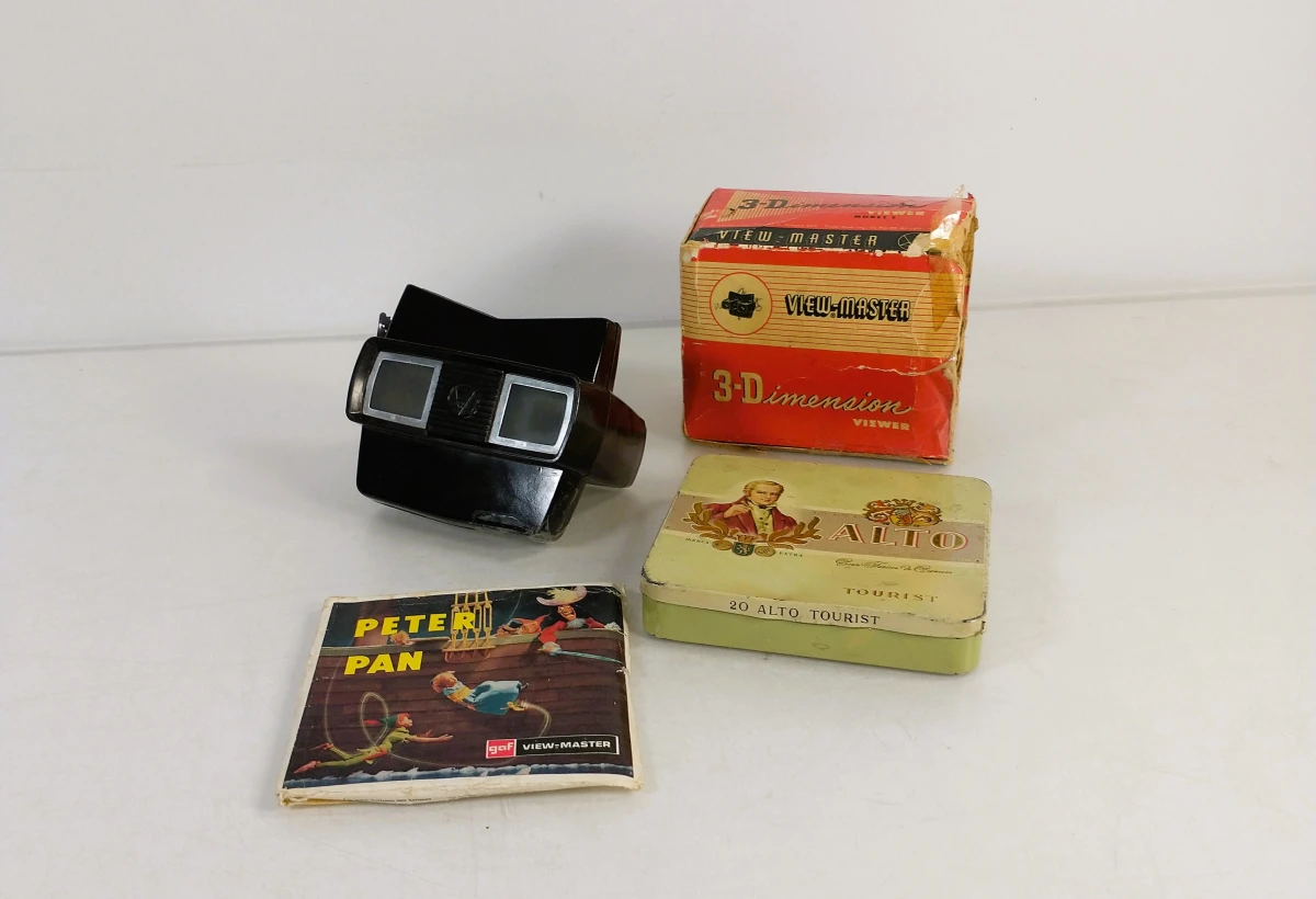 intage Sawyer’s View-Master Model E met doos en diverse reels - foto 4