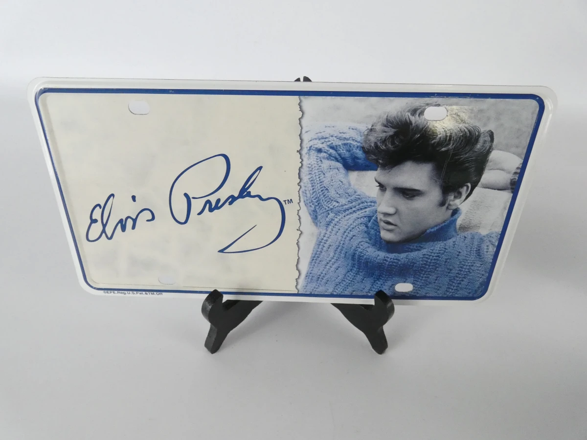 Elvis Presley verzamelset: platen, metalen borden en postzegel - foto 23