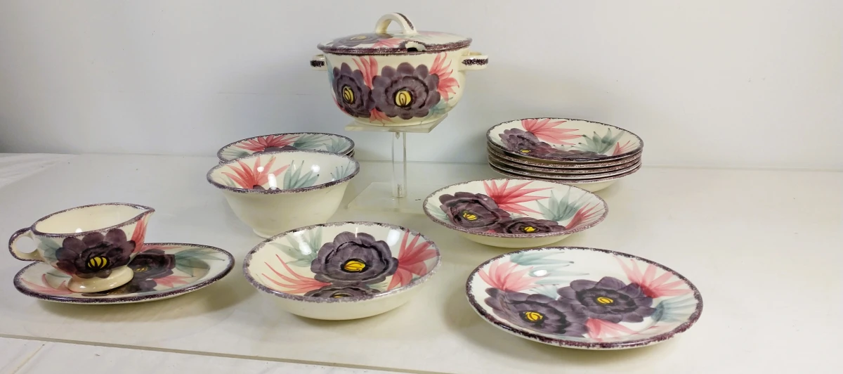 Vintage Schramberg SMF servies – handbeschilderd decor 277 - foto 2