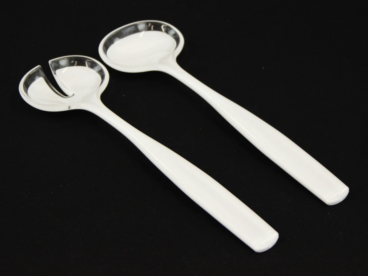 Vintage Guzzini plexi set - saladekom, schenkkan en 5 glazen - Made in Italy - foto 4