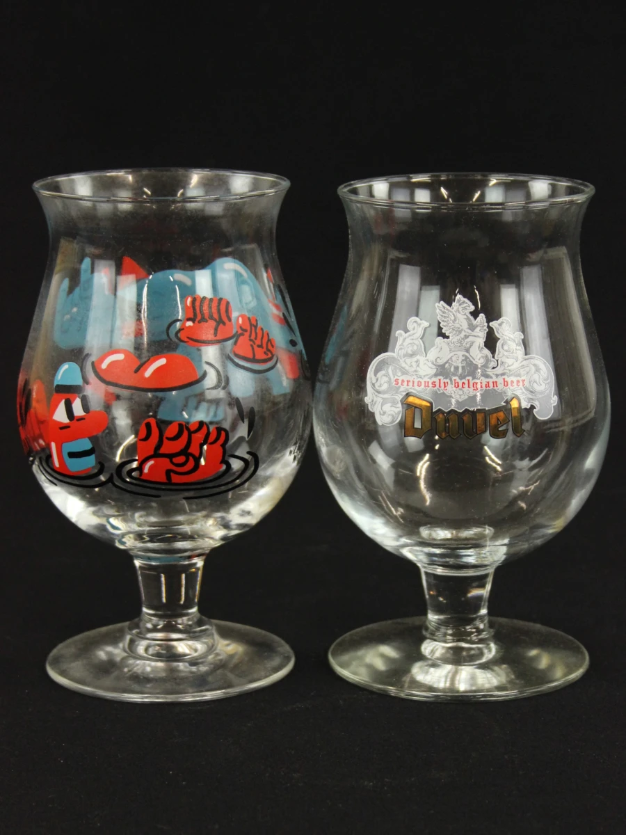 Set van 6 Duvel Art glazen met sleutelhanger - foto 5