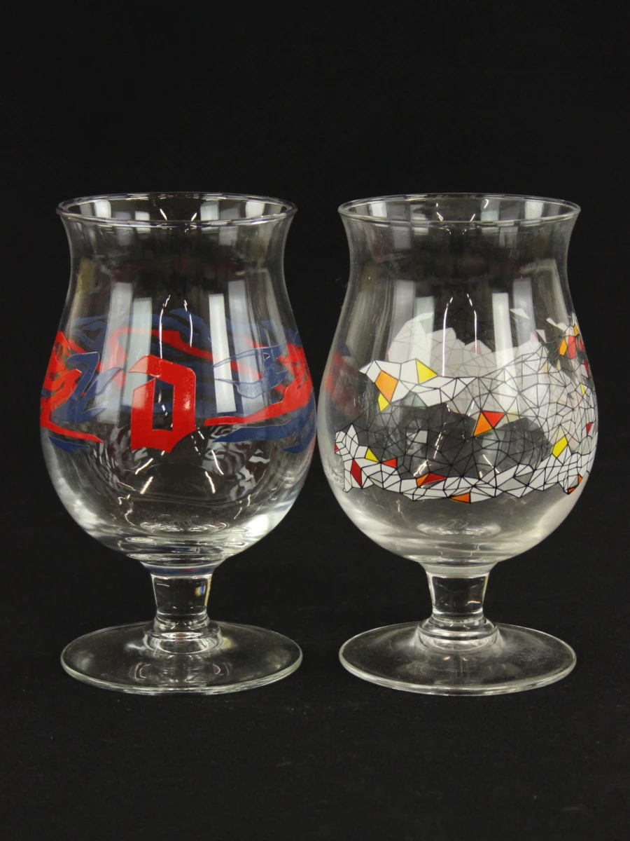 Set van 6 Duvel Art glazen met sleutelhanger - foto 6