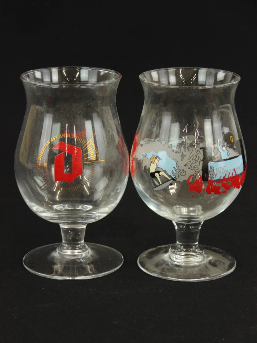 Set van 6 Duvel Art glazen met sleutelhanger - foto 7