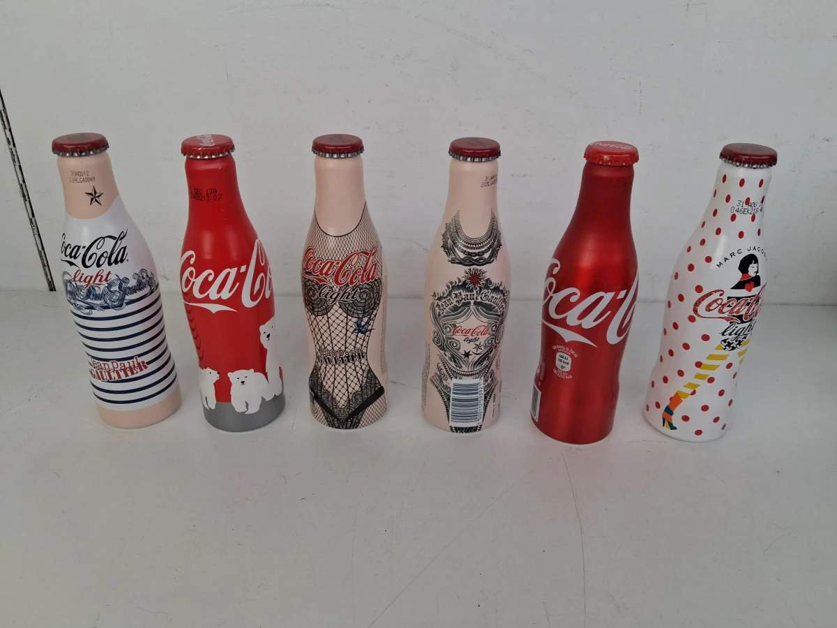 21 ongeopende limited-edition aluminium Coca-Cola flessen - foto 4