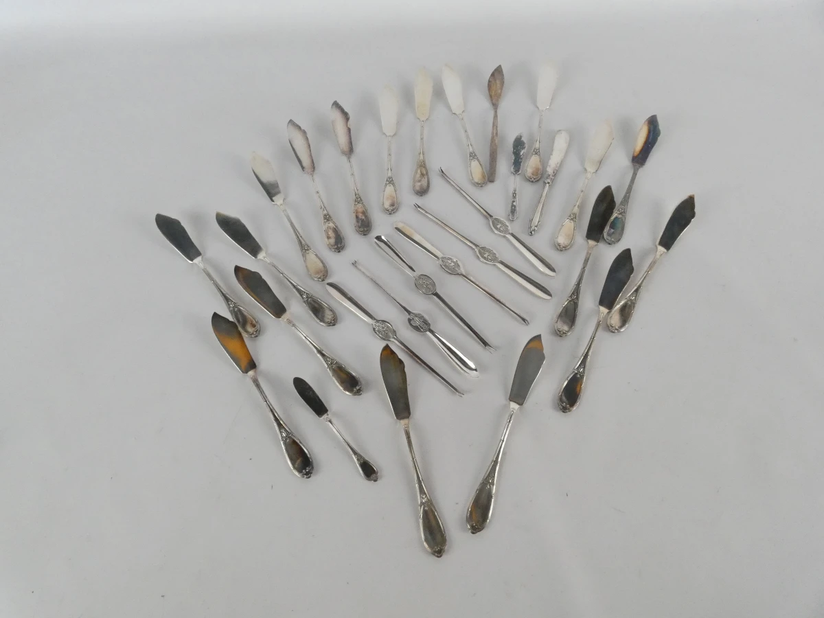 Groot assortiment bestek (verzilverd)(468 stuks / 27,2 kg) - foto 3
