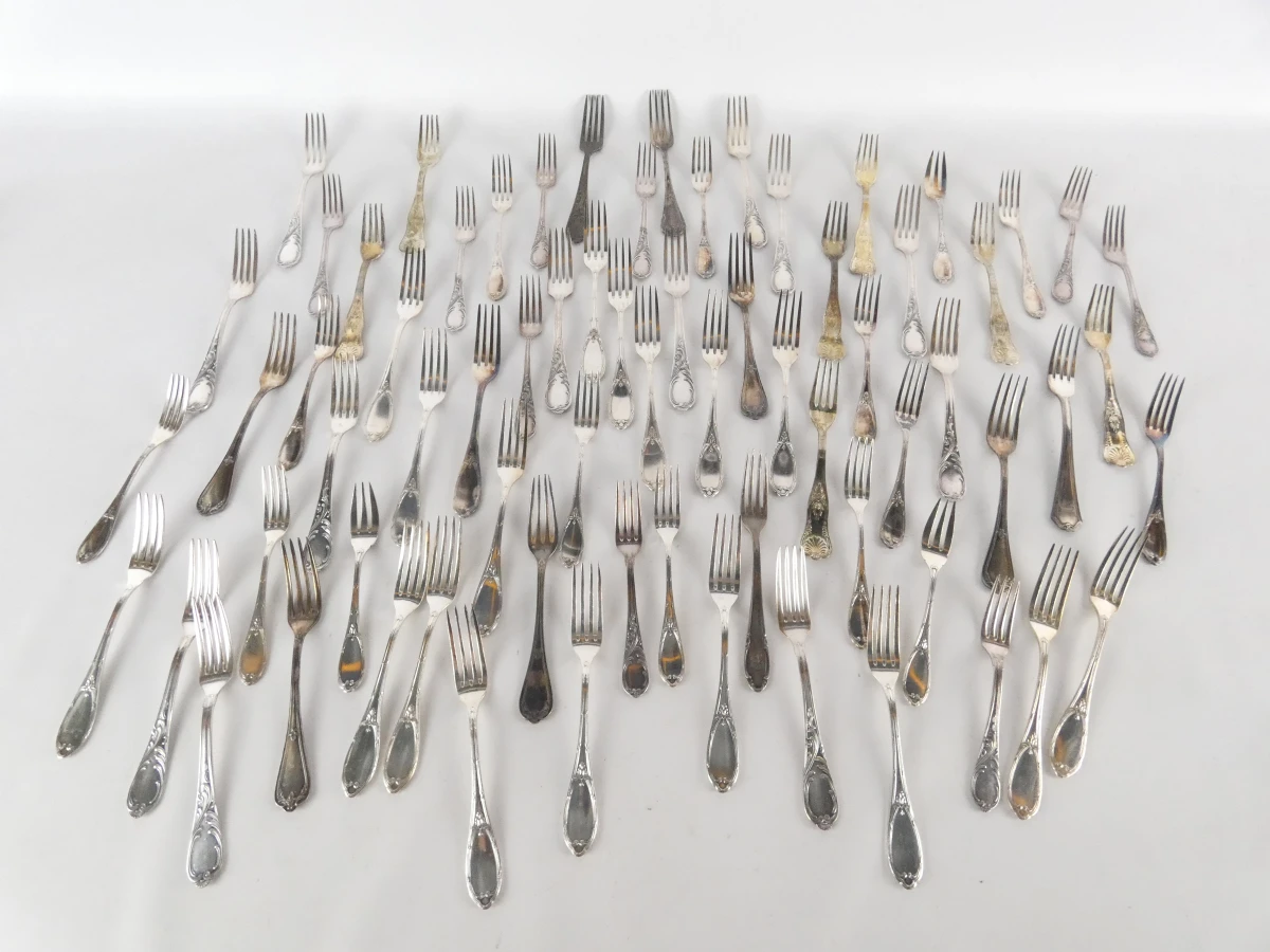 Groot assortiment bestek (verzilverd)(468 stuks / 27,2 kg) - foto 21