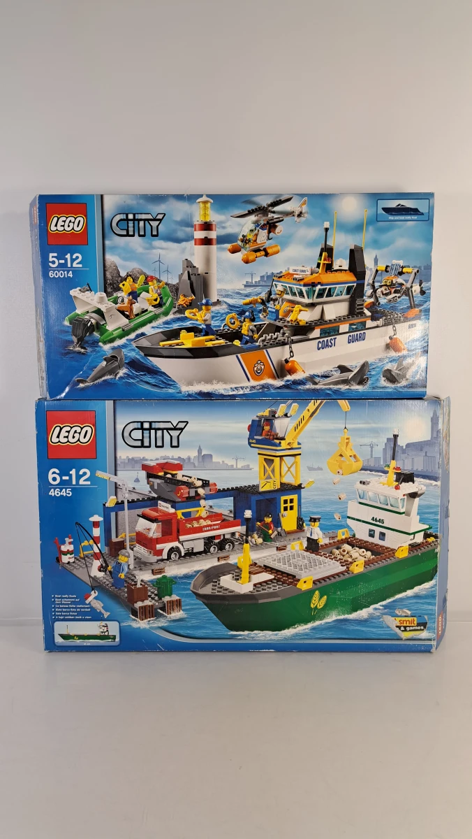 Lego City bouwsets 60014 en 4645 met dozen handleidingen en zakjes – kavel bij De Kringwinkel, Turnhout