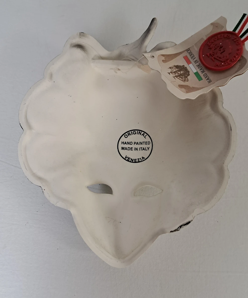 Set van 5 Venetiaanse decoratieve maskers handgeschilderd - foto 8