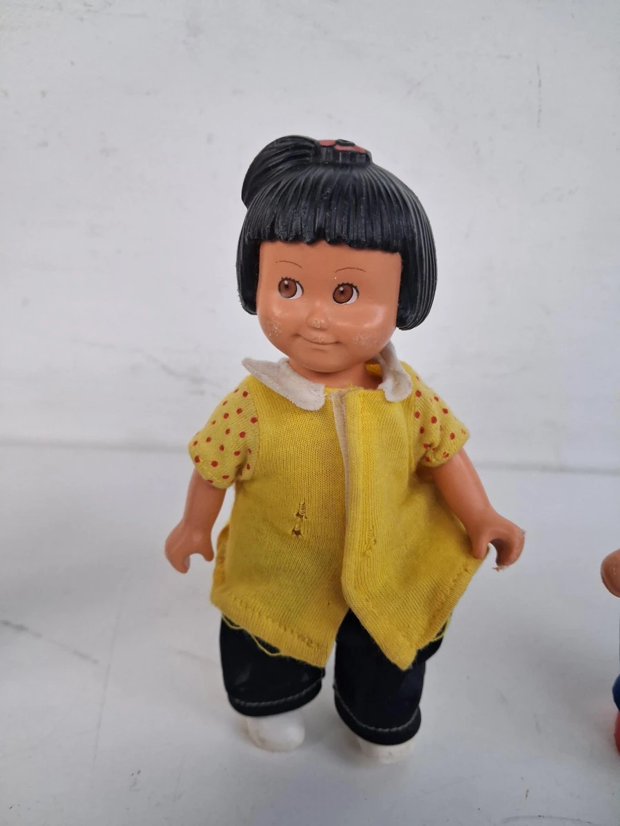 Drie vintage Duplo education dolls - foto 4