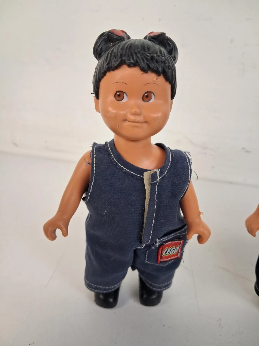 Drie vintage Duplo education dolls - foto 2