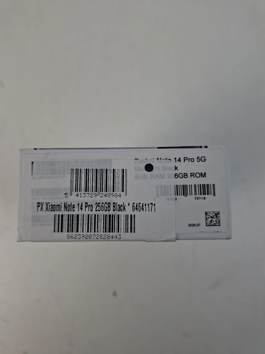 Nieuwe Xiaomi Redmi Note 14 Pro 5G (256GB - Midnight Black) – Met 1 Jaar Kringwinkel Garantie! - foto 2