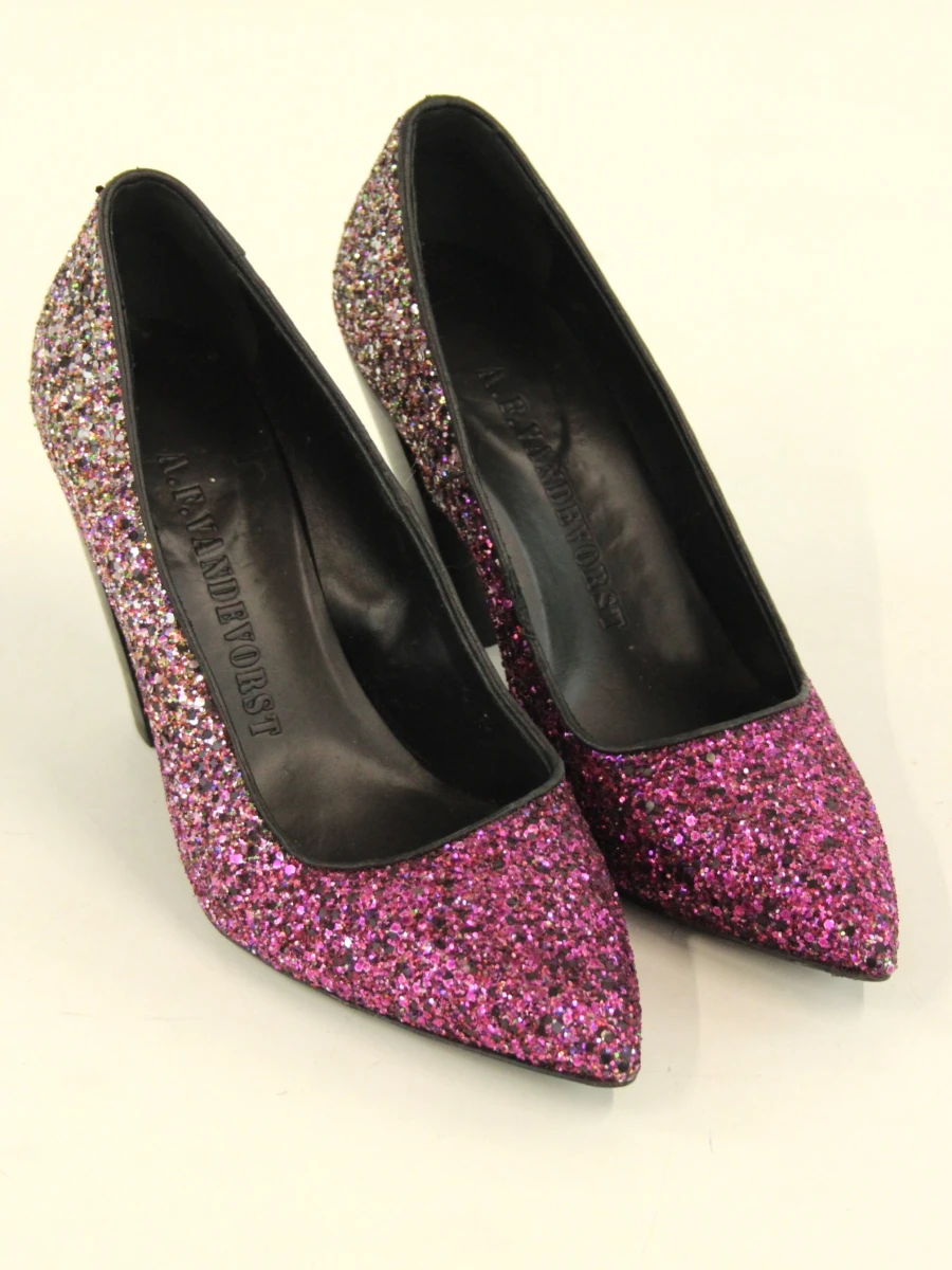A.F. Vandevorst - glitter pumps in roze tinten - maat 40 - foto 2
