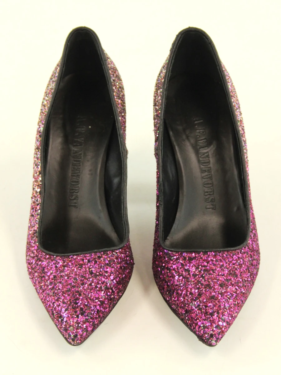 A.F. Vandevorst - glitter pumps in roze tinten - maat 40 - foto 3