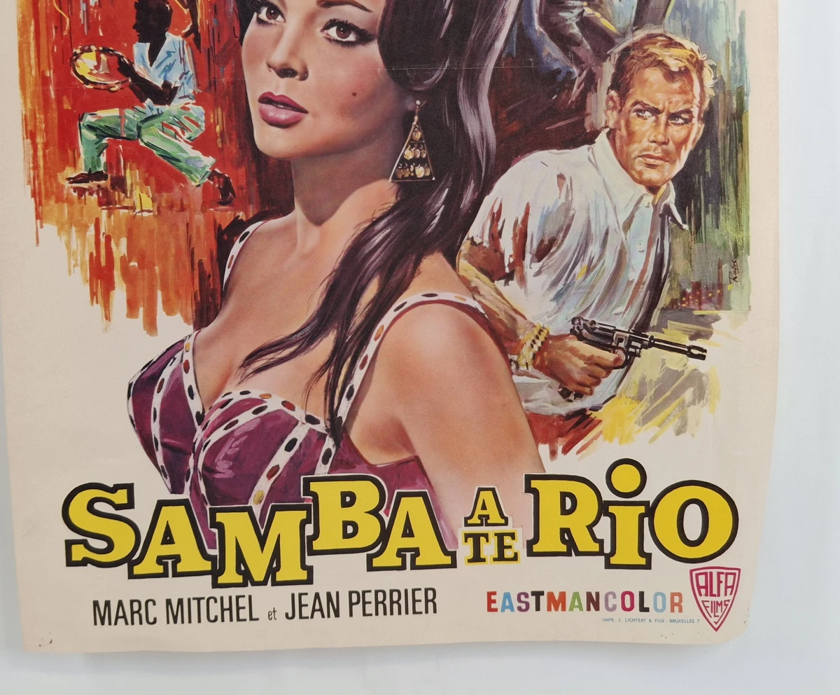 Originele vintage filmposter “Samba à Rio” - foto 2