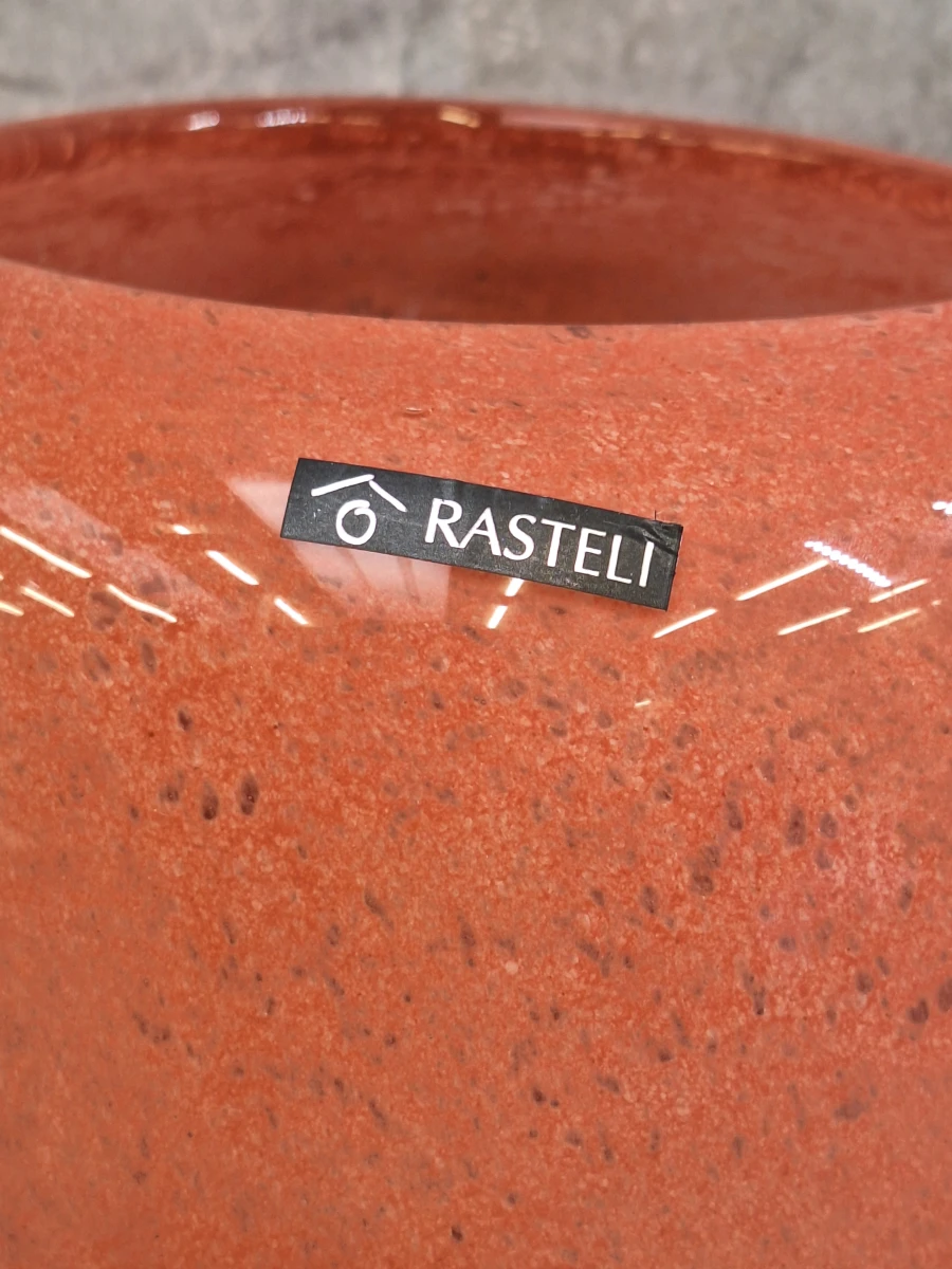 Mondgeblazen vaas van Rasteli in warme terracottakleur - foto 3
