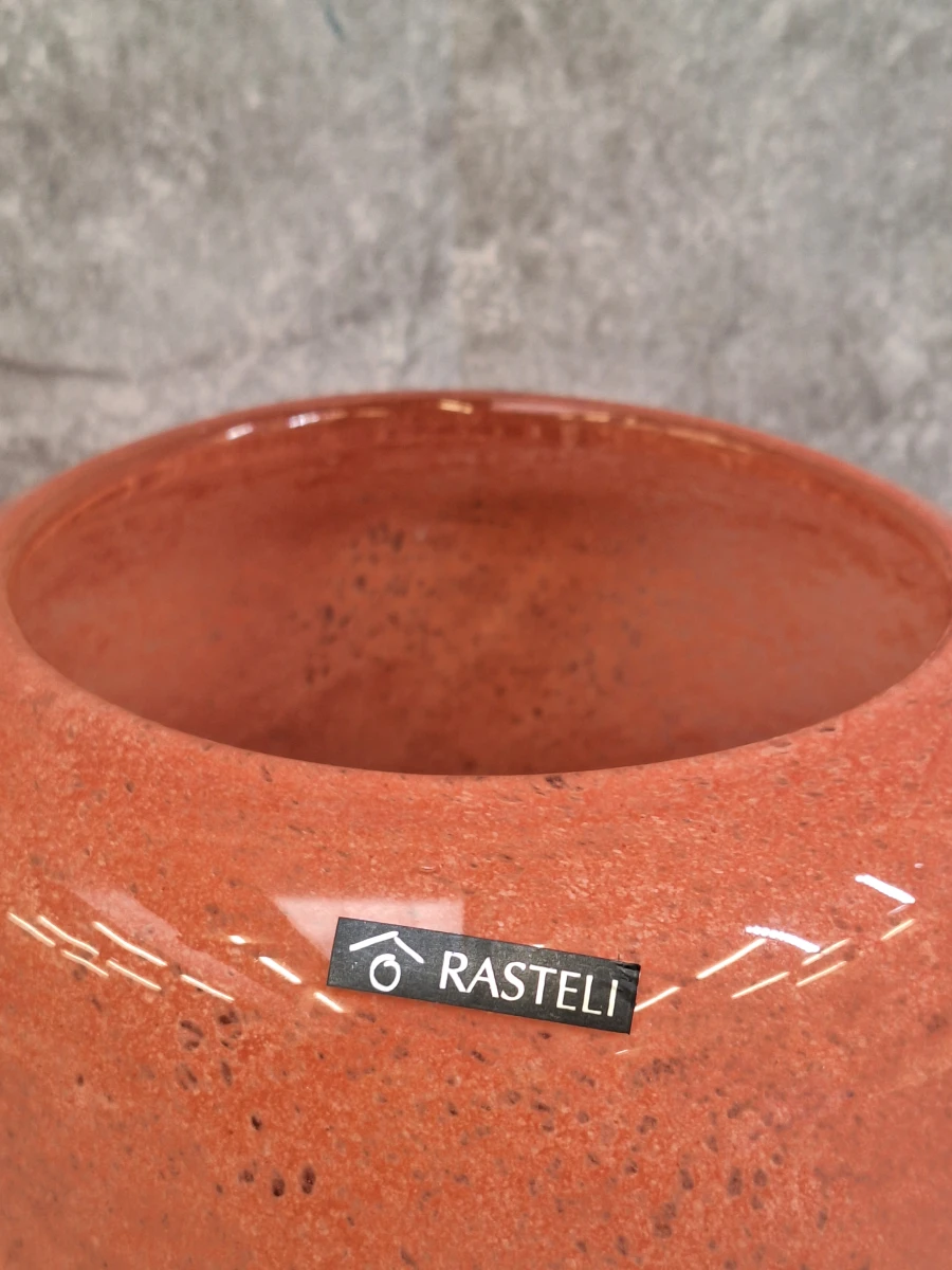 Mondgeblazen vaas van Rasteli in warme terracottakleur - foto 4