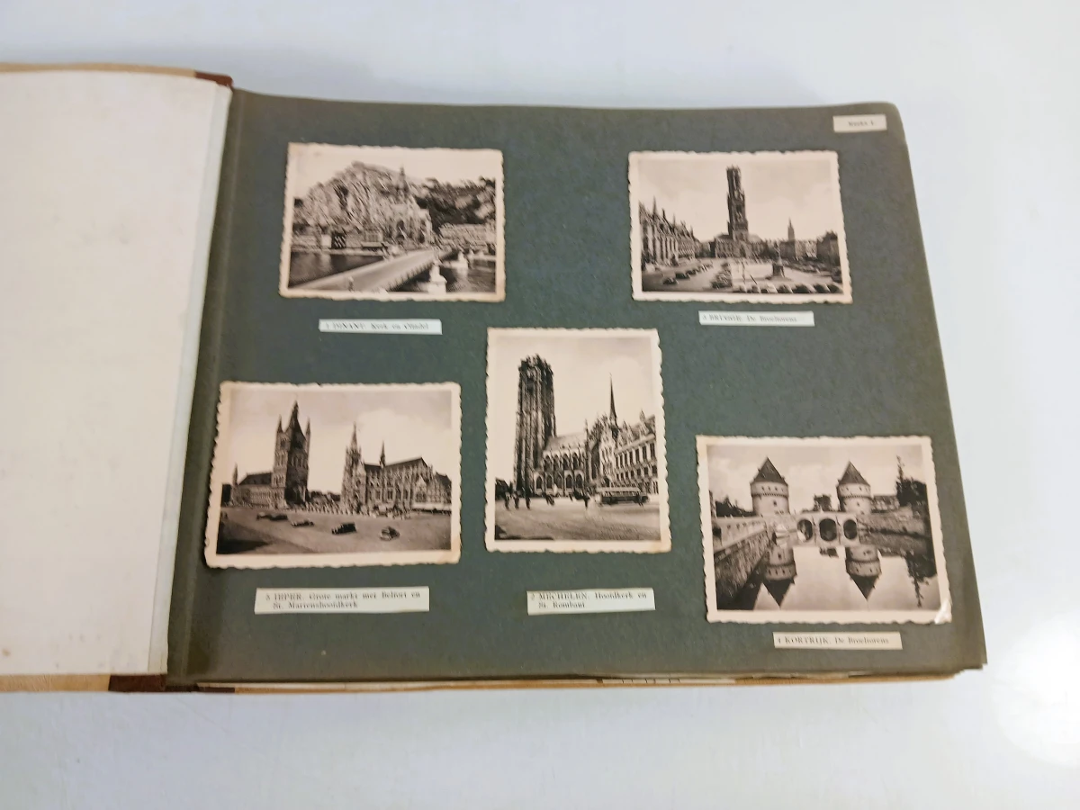 Vintage fotoalbum 'Ken Uw Land' met losse foto's - foto 3