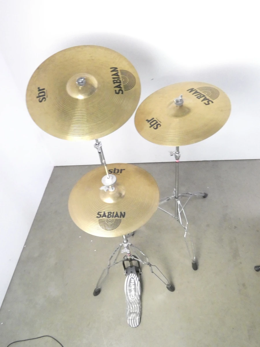 Gretsch drumstel met Sabian bekkens en accessoires - foto 9