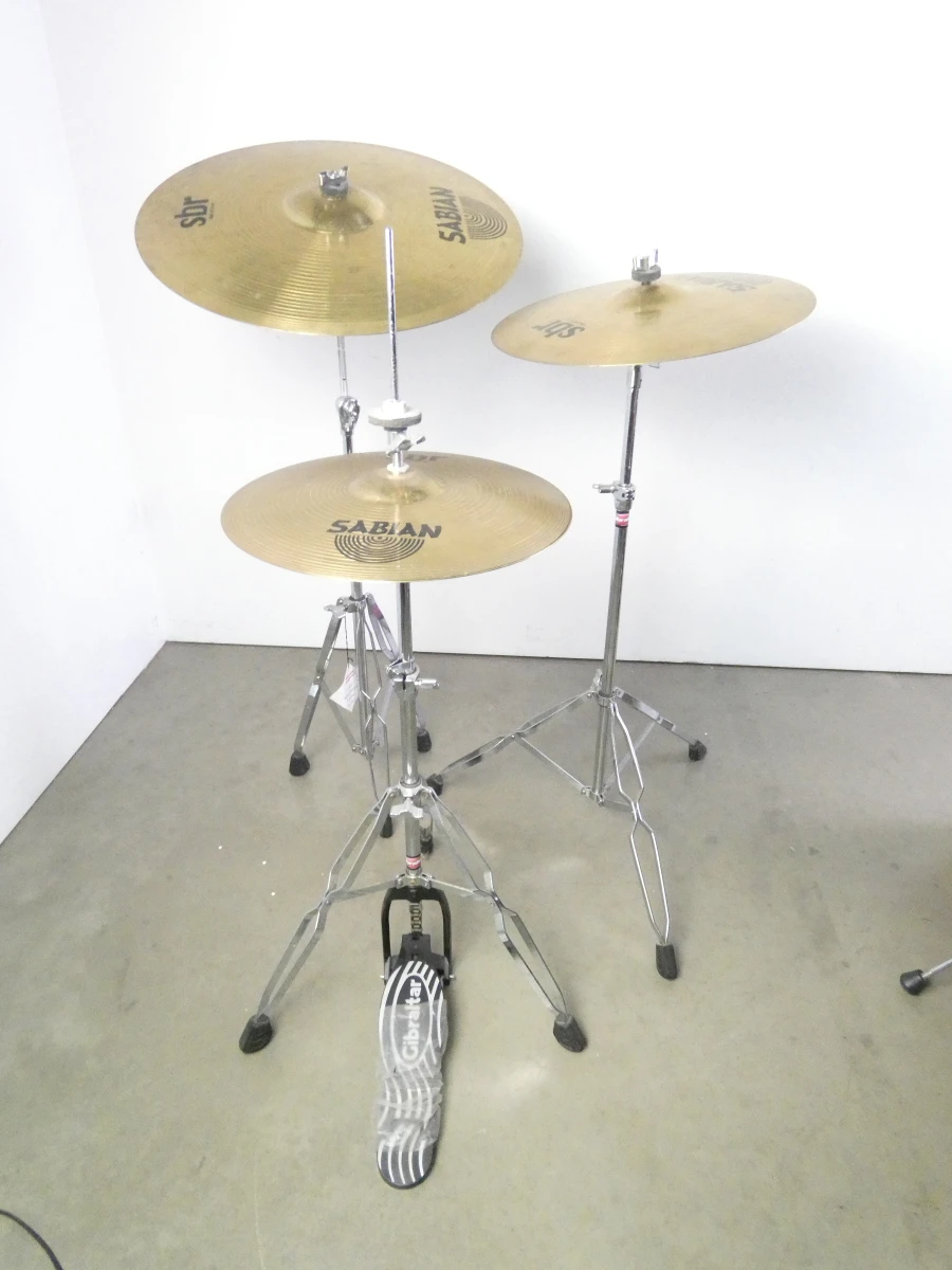 Gretsch drumstel met Sabian bekkens en accessoires - foto 10
