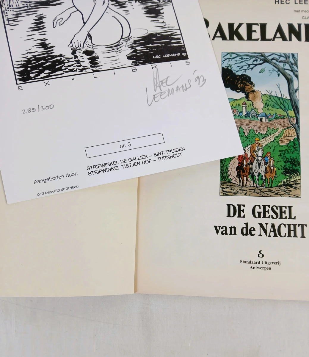 Gesigneerde Bakelandt stripboeken en genummerde stripprenten - foto 5