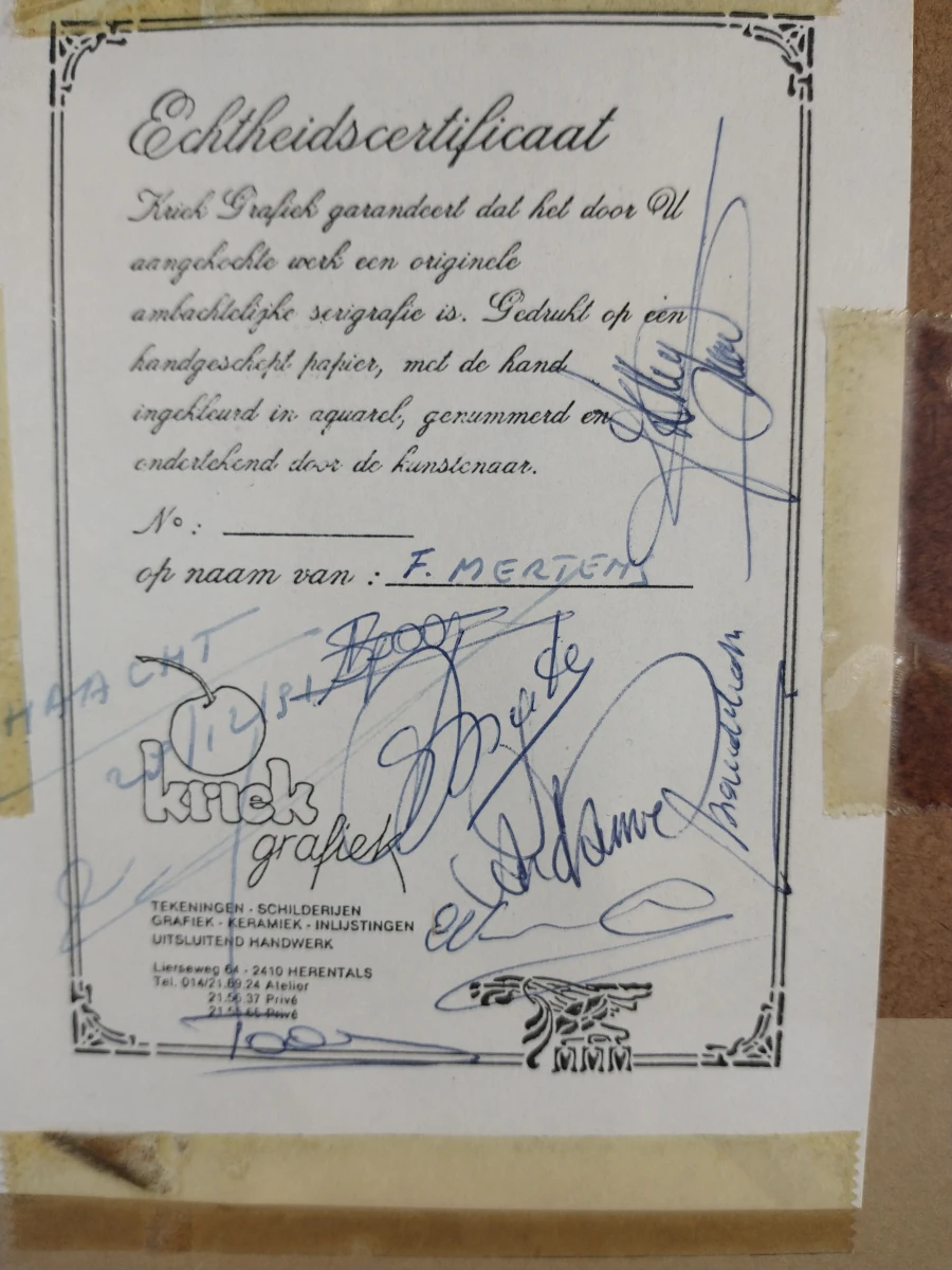 Gesigneerde zeefdruk van Herentals - foto 7